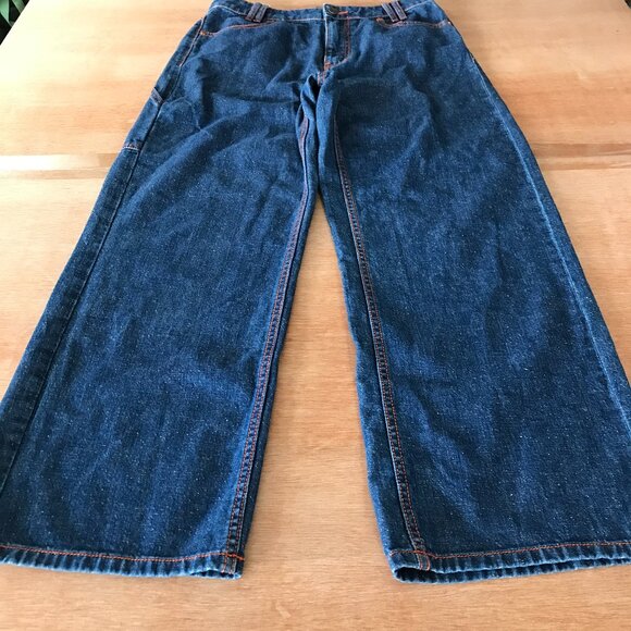 BDG Wide Leg Jeans Women 28 Blue High Rise Stretch Dark Wash Skater Grunge 18226 - Picture 1 of 13